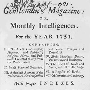 The Gentlemans Magazine, 1731