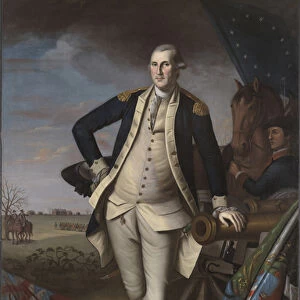 George Washington at the Battle of Princeton, 1781 (oil on canvas)