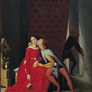 Gianciotto Discovers Paolo and Francesca, 1814 (oil on canvas)