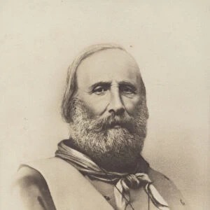 Giuseppe Garibaldi (b / w photo)