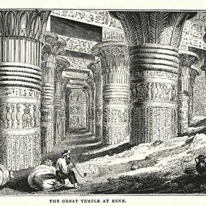 The Great Temple at Esne (engraving)