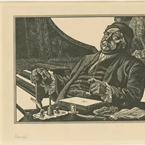 Handel, c. 1930 (woodcut)