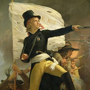 Henri de La Rochejaquelein (1772-94), leader of the revolt in the Vendee, 1817 (oil