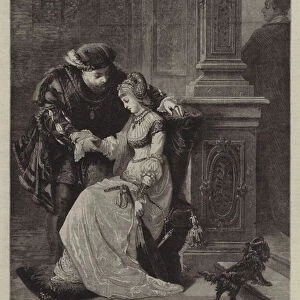Henry VIII, and Anne Boleyn (engraving)