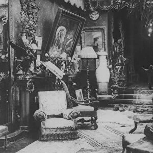 In the Home of Sarah Bernhardt (b / w photo)