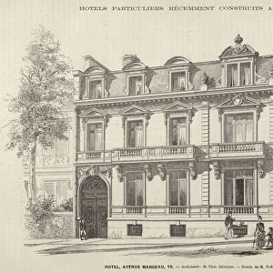 Hotel, Avenue Marceau, 19 (engraving)