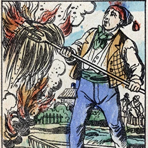 Illustration of the tale "The Devils Fork "