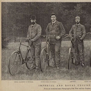 Imperial and royal cyclists (b / w photo)