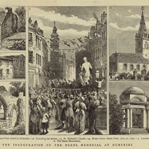 The Inauguration of the Burns Memorial at Dumfries (engraving)