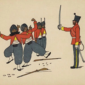 The Indian Mutiny, 1857 (colour litho)
