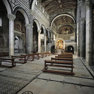 Interior view of the church, 12th-13th century