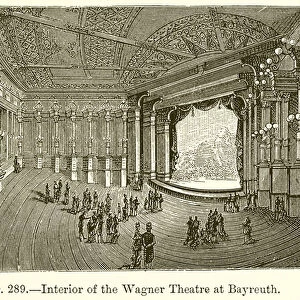 Interior of the Wagner Theatre at Bayreuth (engraving)