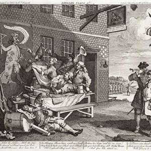 The Invasion - England - Plate 2, 1756. (engraving)