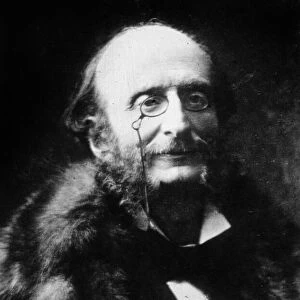 Jacques Offenbach (1819-1880) French composer (b / w photo)
