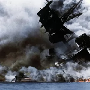 Japanese Attack on Pearl Harbour, 7th December 1941 (photo)