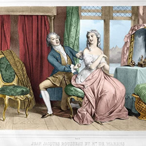 Jean Jacques Rousseau (1712 - 1778) and Madame de Warens (1700 - 1762)