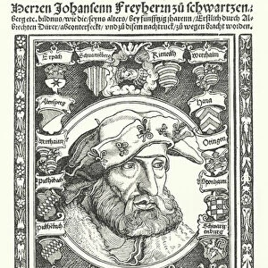 Johann of Schwarzenberg, German moralist, poet and reformer (engraving)