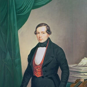 Joseph Lanner (1801-43) Composer and creator of the modern Viennese Waltz (oil on canvas)