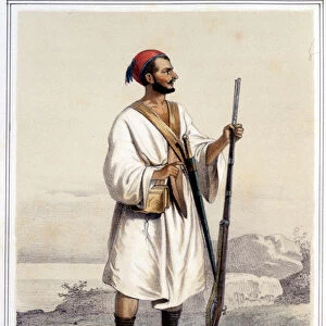 Kabyle man in Algiers during the second half of the 19th century