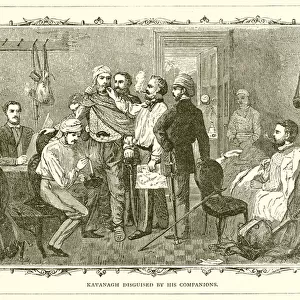 Kavanagh Disguised by his Companions (engraving)