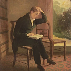 Keats at Wentworth Place, after a painting by Joseph Severn (1793-1879)