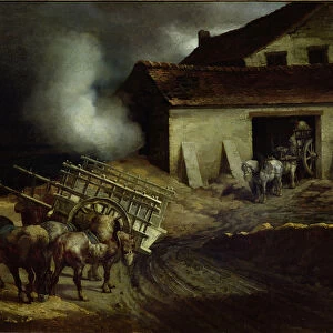 The Kiln at the Plaster Works (oil on canvas)