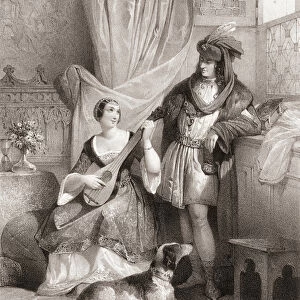 King Charles VII of France with Agnes Sorel