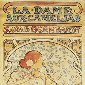 La Dame aux Camelias, with Sarah Bernhardt, 1890-1910 (lithograph)