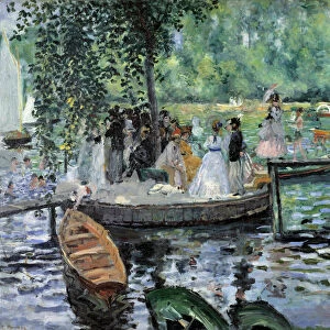 La grenouillere Painting by Pierre Auguste Renoir (1841-1919) 1869 Stockholm