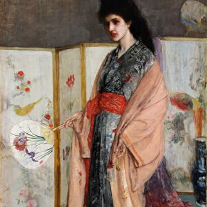 "La princesse du pays de la porcelaine"(Rose and Silver: The Princess from the Land of Porcelain) Jeune femme vetue a la japonaise en kimono