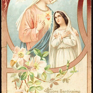 Our Lady Protecting and Guiding the Way to Heaven. 20th century (print)