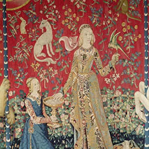 The Lady and the Unicorn: Taste (tapestry) (detail of 11821)