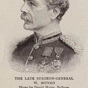 The Late Surgeon-General W Munro (engraving)