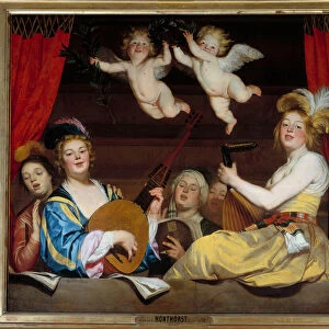 Le concert Painting de Gerrit Van Honthorst (1590-1656) 1624 Sun