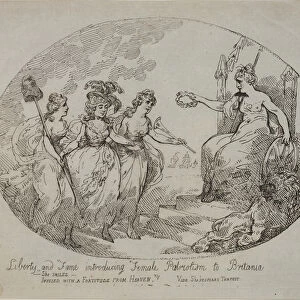 Liberty and Fame introducing Female Patriotism; Britannia and the Duchess of Devonshire
