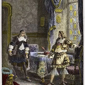 Louis XIV congedie Nicolas Fouquet - Louis XIV dismissing the Superintendent of Finance