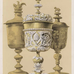 Loving cups, the property of the Cloth Workers Company (colour litho)