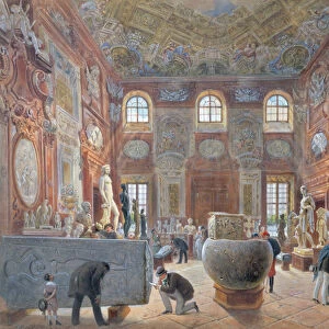 The Marble Room with Egyptian, Greek and Roman Antiquities of the Ambraser Gallery