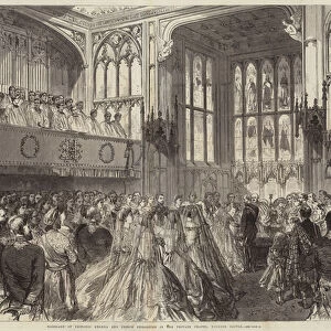 Marriage of Princess Helena and Prince Chrristian in the Private Chapel, Windsor Castle (engraving)
