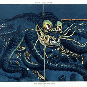 The Menace of the Hour, 1889 (colour litho)