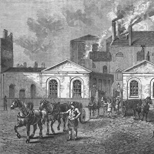 Meuxs Brewery, 1830 (engraving) (b / w photo)