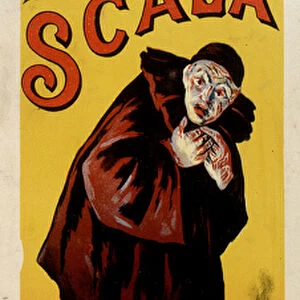 The mime Mevisto in the theatre of "La Scala"in Paris, 1891