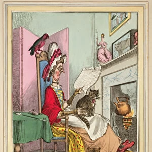 Miss-Ann-Thropy, published by Thomas McLean, London (coloured etching)