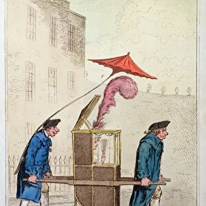 A Modern Belle going to the Rooms at Bath, published by Hannah Humphrey in 1796
