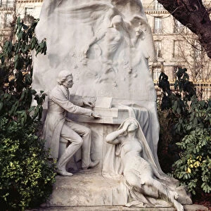 Monument to Frederic Chopin (1810-49) (marble)