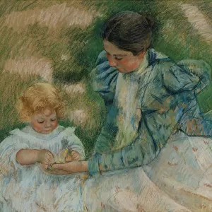 Mother Playing with Child, c. 1897 (pastel on paper)