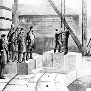The New Eddystone Lighthouse: The Stone-Cutting Establishment at Oreston, illustration
