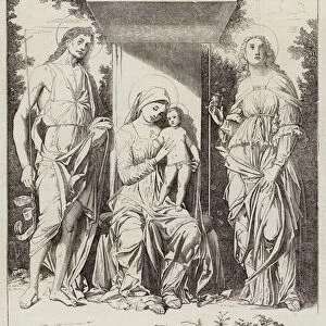 The New Mantegna, at the National Gallery (engraving)