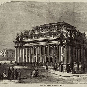 The New Opera-House at Malta (engraving)