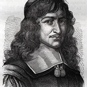 Nicolas Fouquet (1615 - 1680), French statesman. Engraving from "L